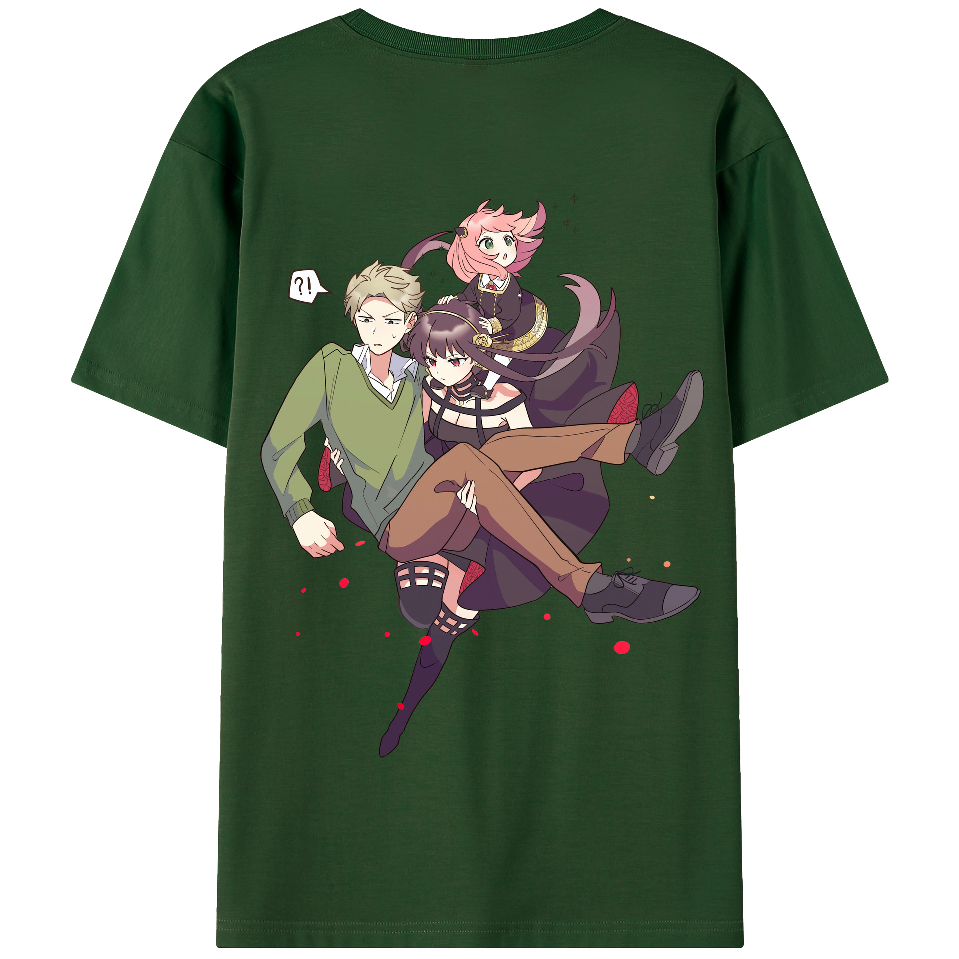 （画像用） SPY×FAMILY间谍家家酒 綿100％半袖Tシャツ（背面プリント）